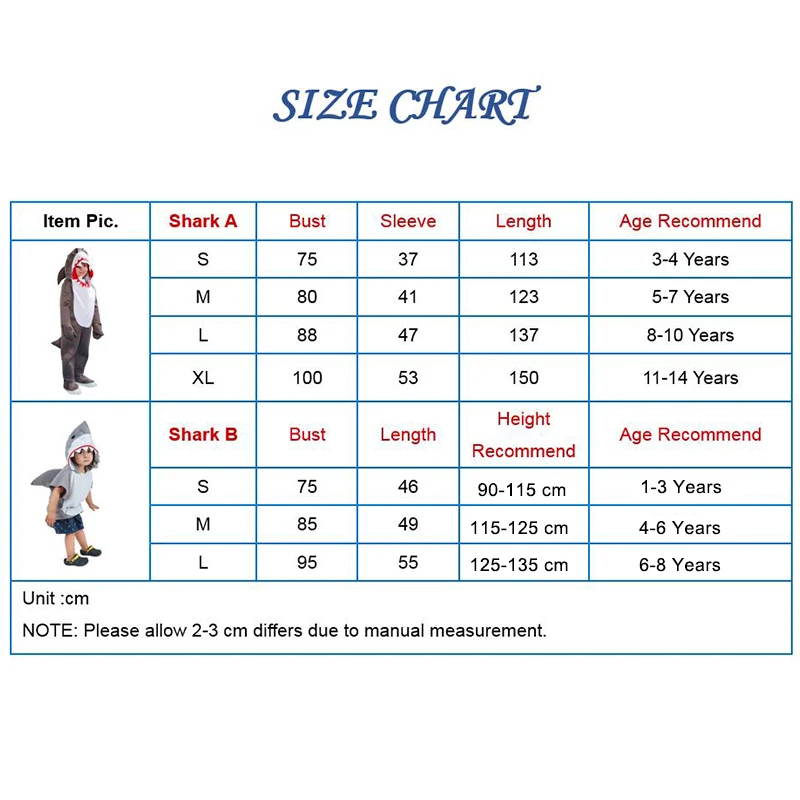 Grey Shark Cosplay Halloween Costume For Kids Grey Shark Cosplay Halloween Costume For Kids