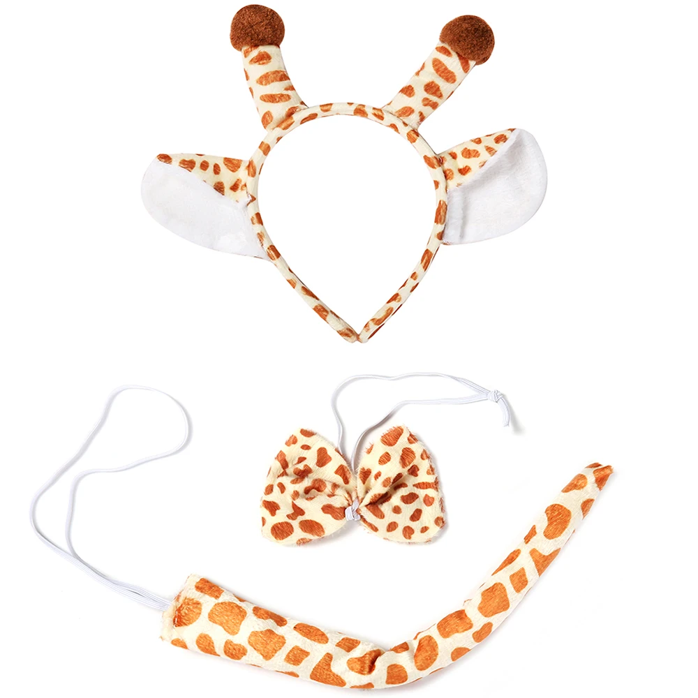 Giraffe Tutu Dress With Matching Headband Set Costume For Girls