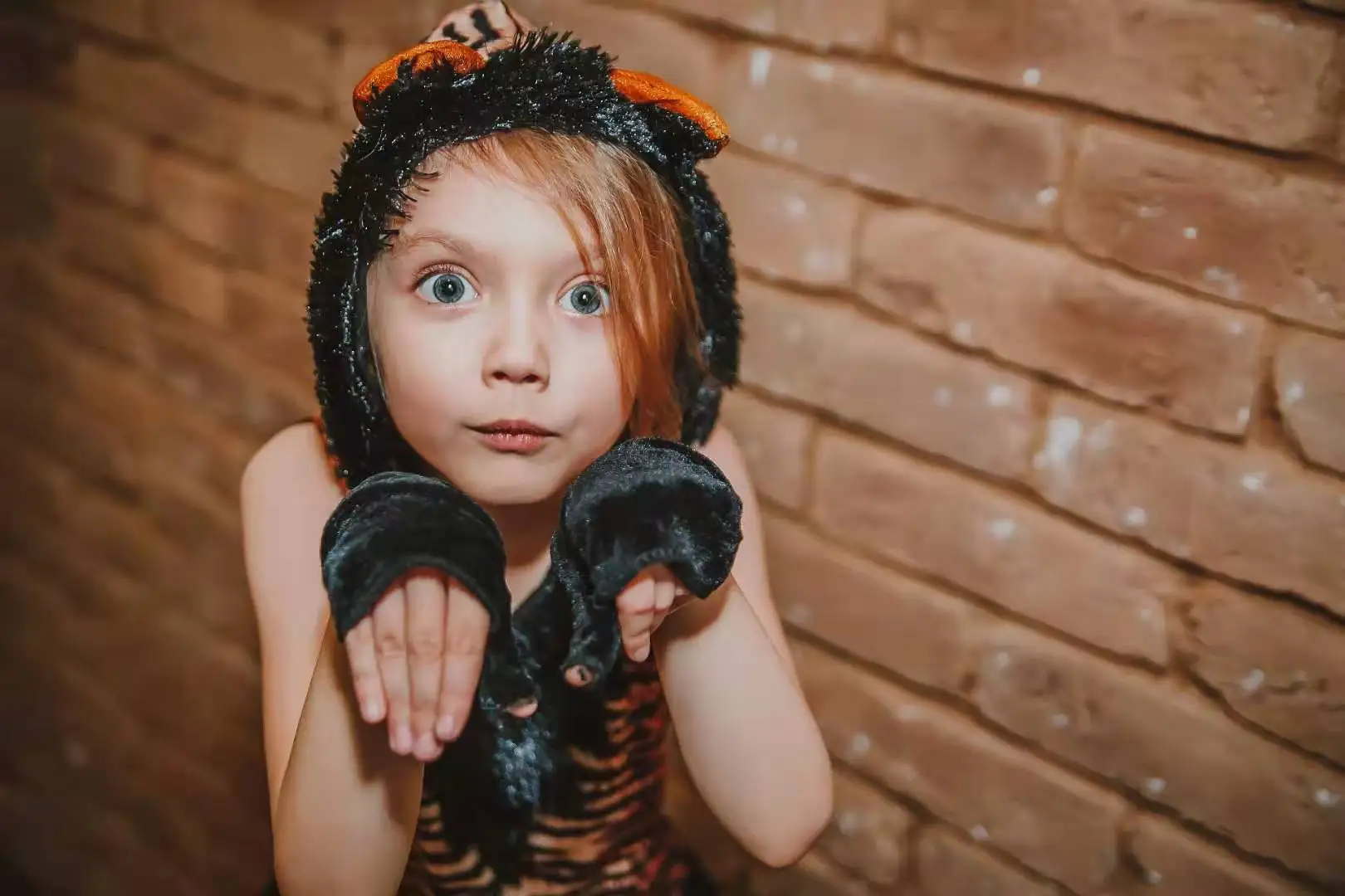 Jungle Tiger Animal Themed Fancy Dress Costume For Girls Jungle Tiger Animal Themed Fancy Dress Costume For Girls