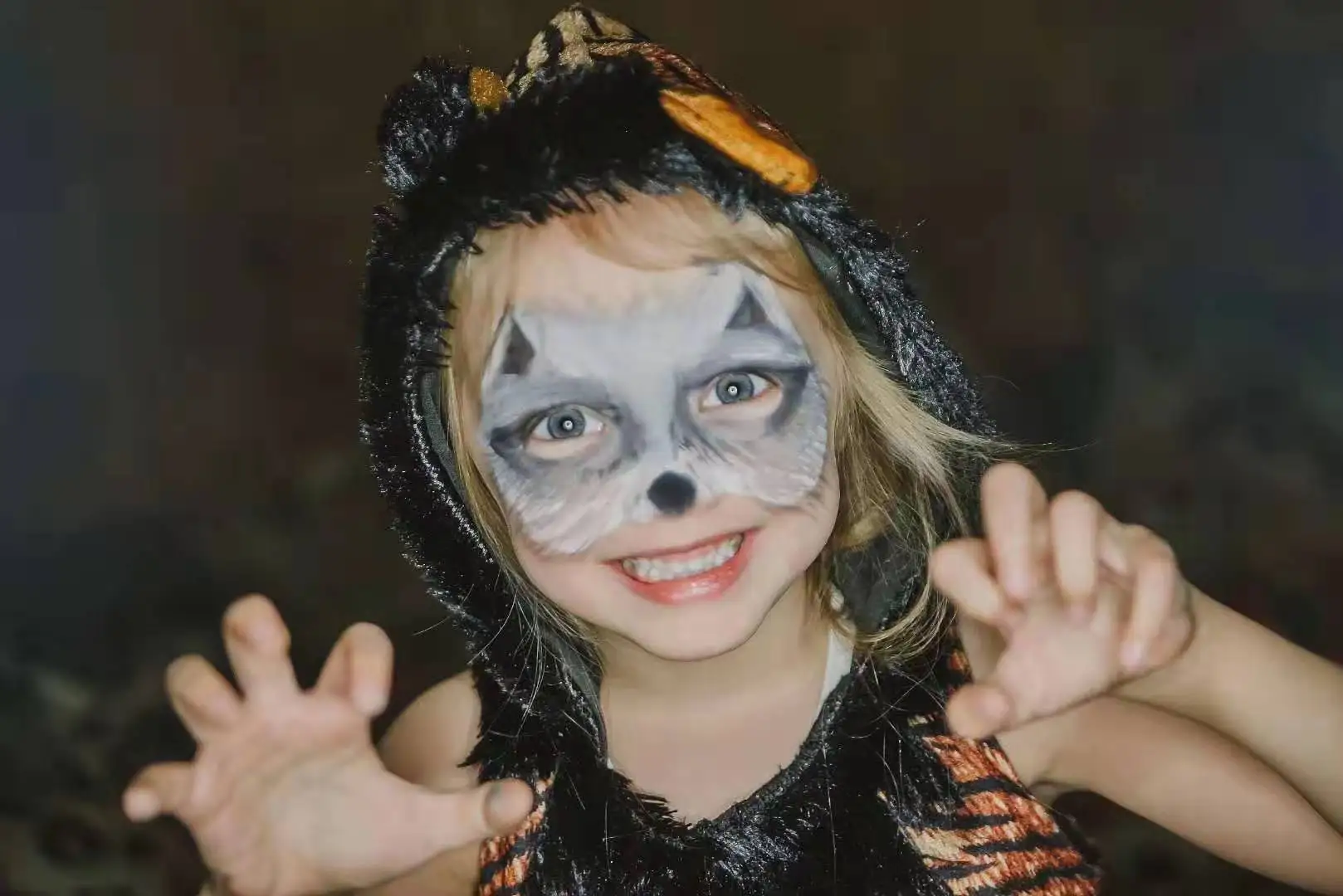 Jungle Tiger Animal Themed Fancy Dress Costume For Girls Jungle Tiger Animal Themed Fancy Dress Costume For Girls