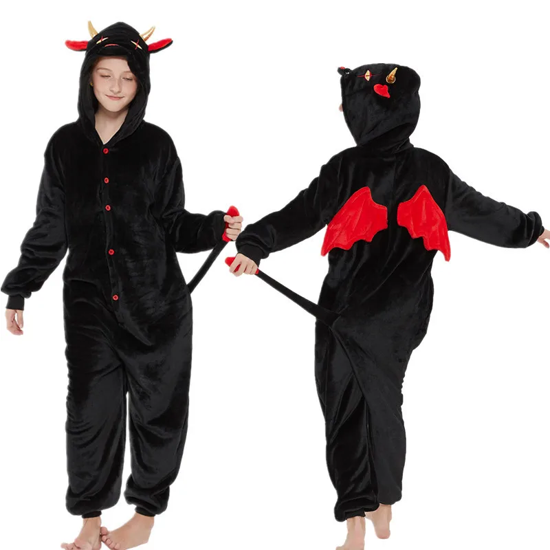 Kigurumi Onesies Devil Demon Sleepwear Unisex Pajamas Set