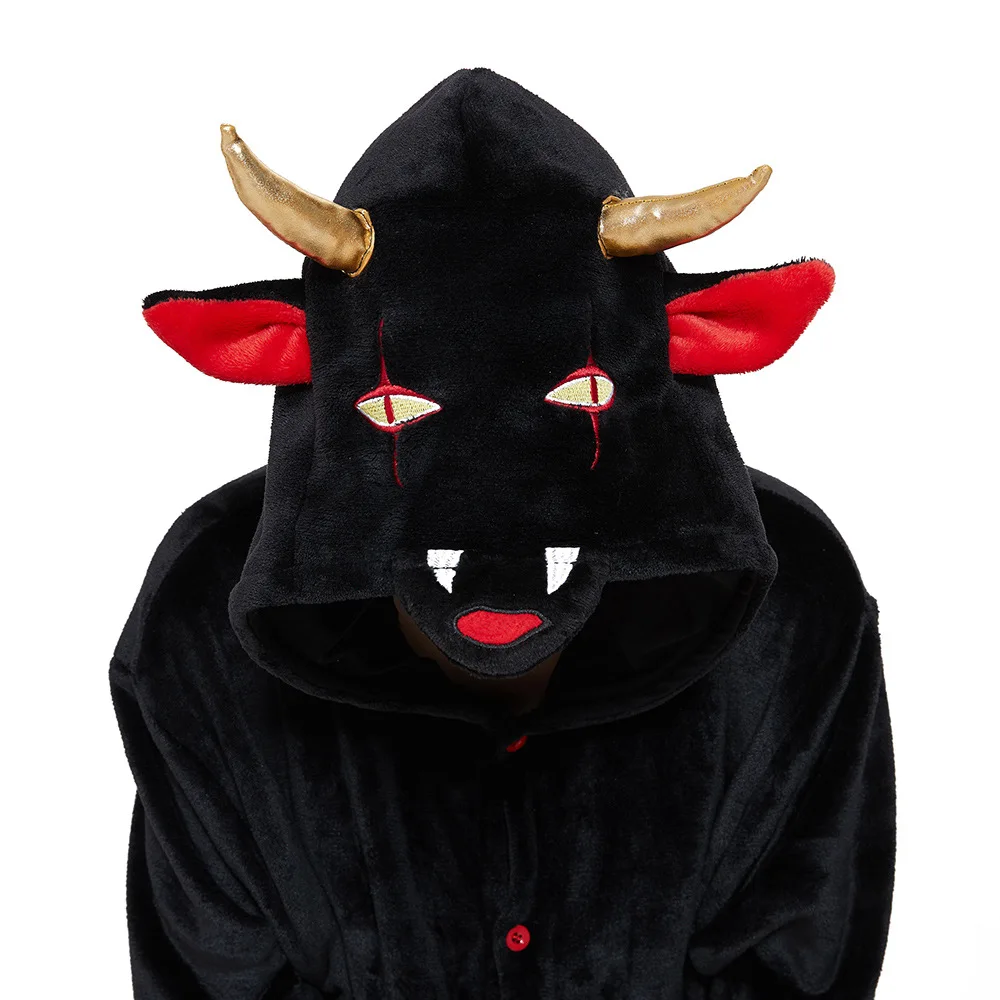 Kigurumi Onesies Devil Demon Sleepwear Unisex Pajamas Set
