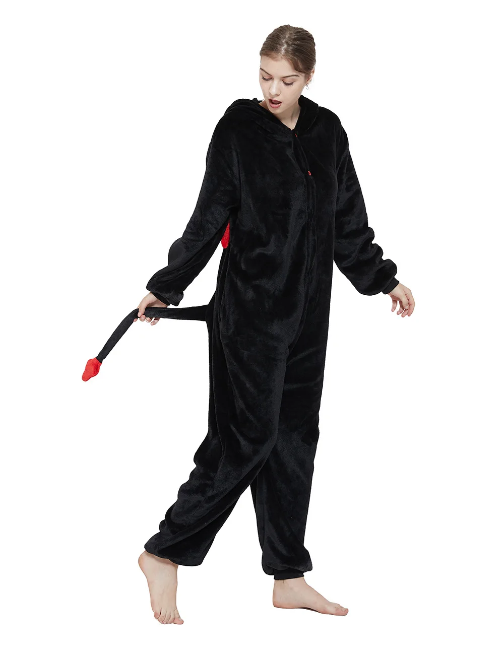 Kigurumi Onesies Devil Demon Sleepwear Unisex Pajamas Set