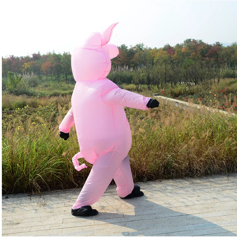 Inflatable Pink Pig Anime Costume For Adult And Kids