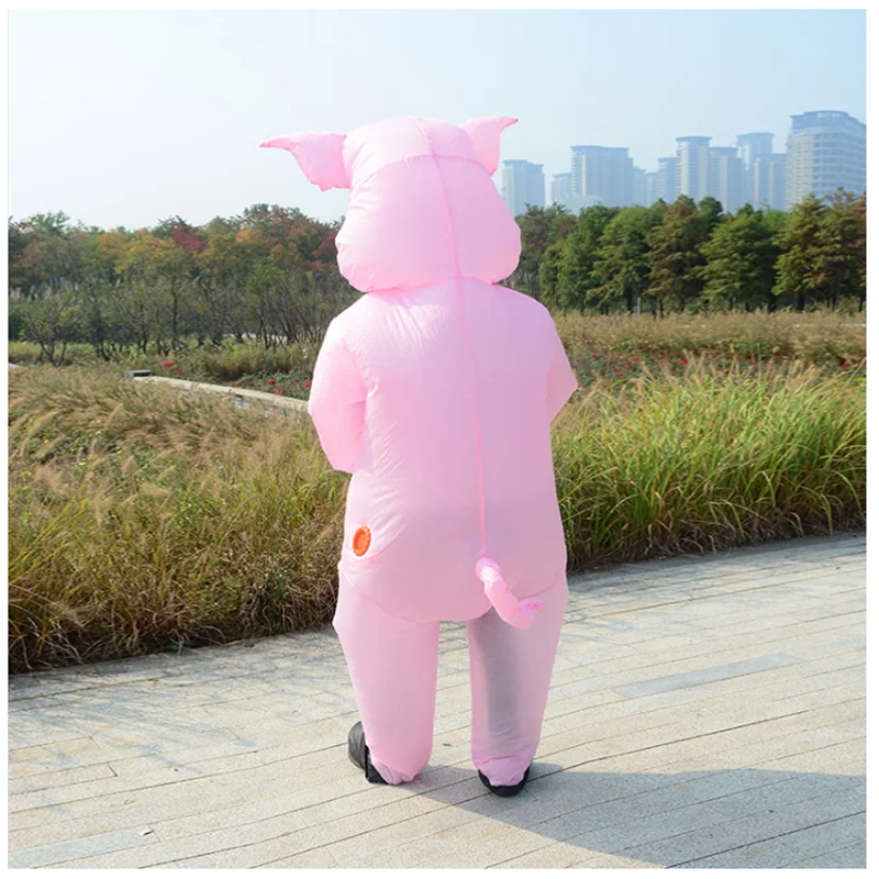 Inflatable Pink Pig Anime Costume For Adult And Kids