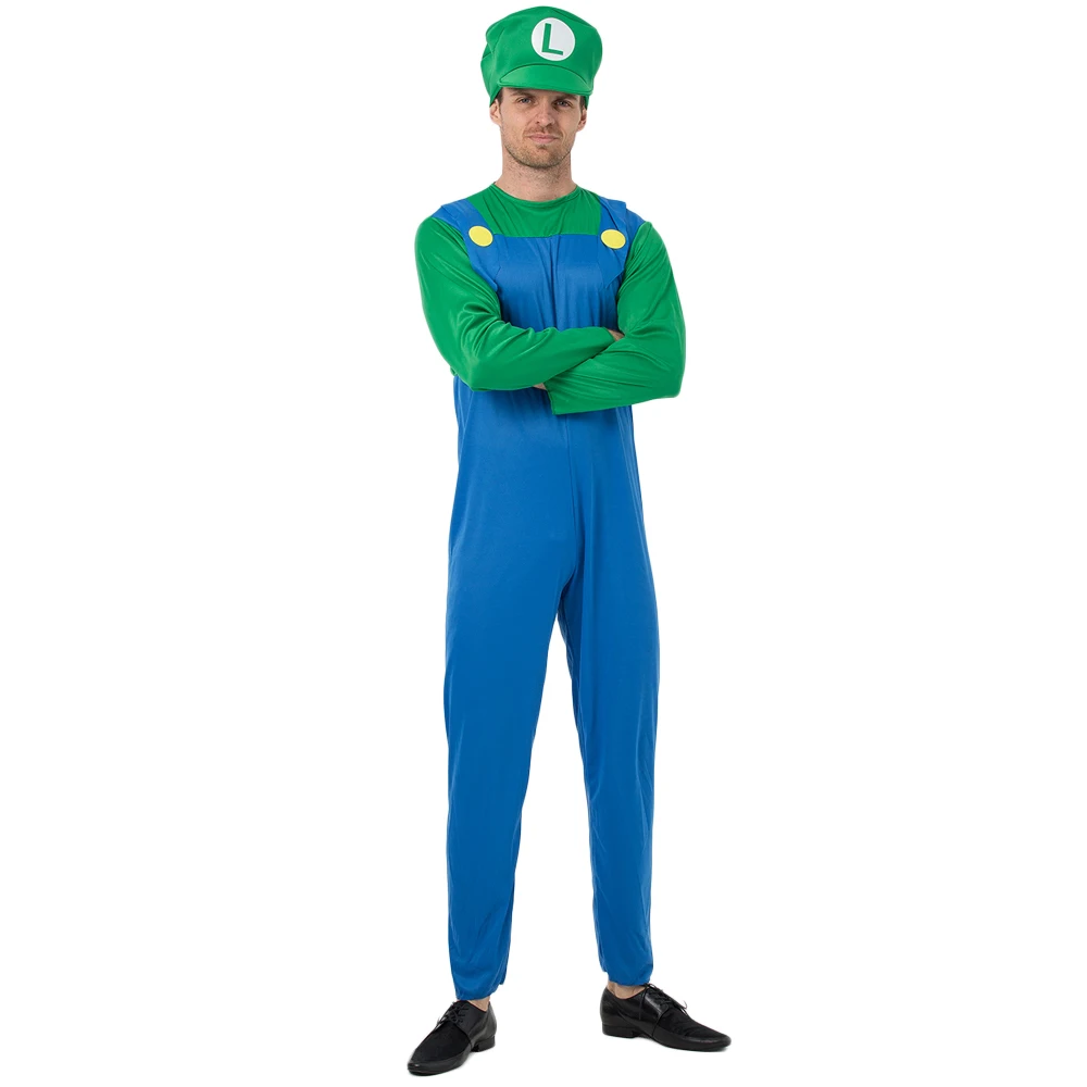 Super Mario Luigi Bros Dance Costume Set For Adults And Kids