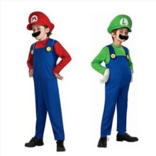 Super Mario Luigi Bros Dance Costume Set For Adults And Kids Super Mario Luigi Bros Dance Costume Set For Adults And Kids