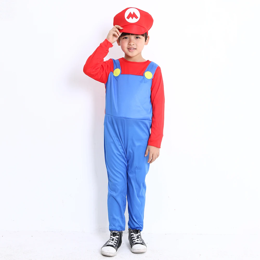 Super Mario Luigi Bros Dance Costume Set For Adults And Kids