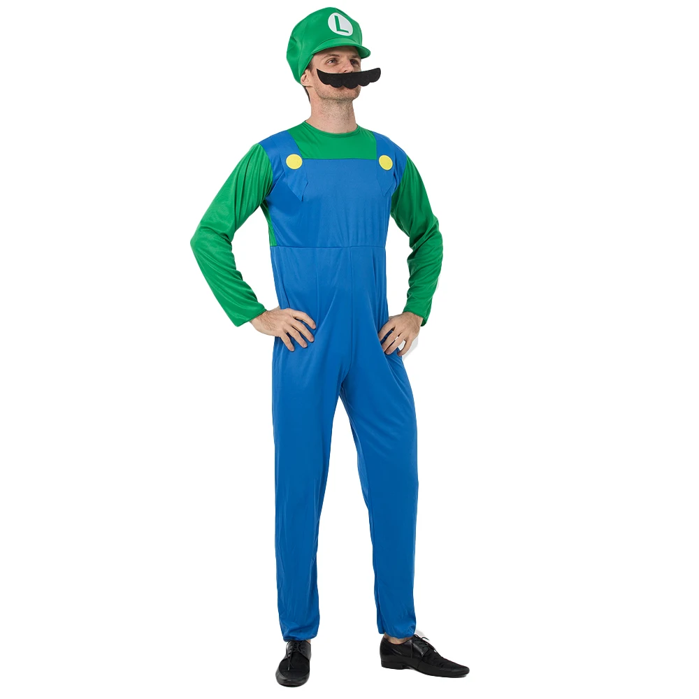 Super Mario Luigi Bros Dance Costume Set For Adults And Kids