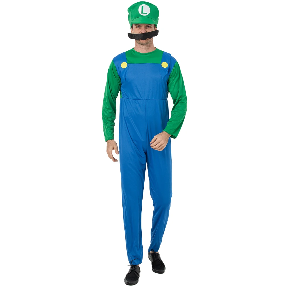 Super Mario Luigi Bros Dance Costume Set For Adults And Kids