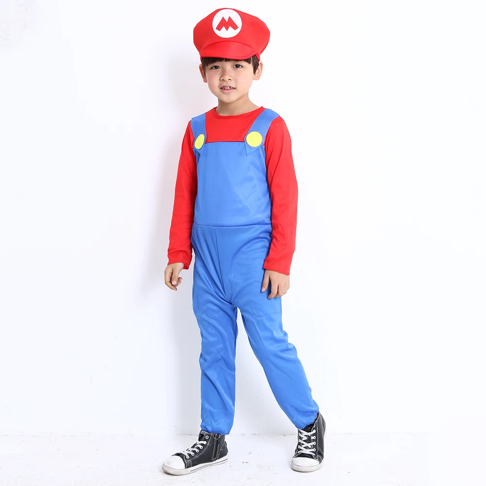 Super Mario Luigi Bros Dance Costume Set For Adults And Kids