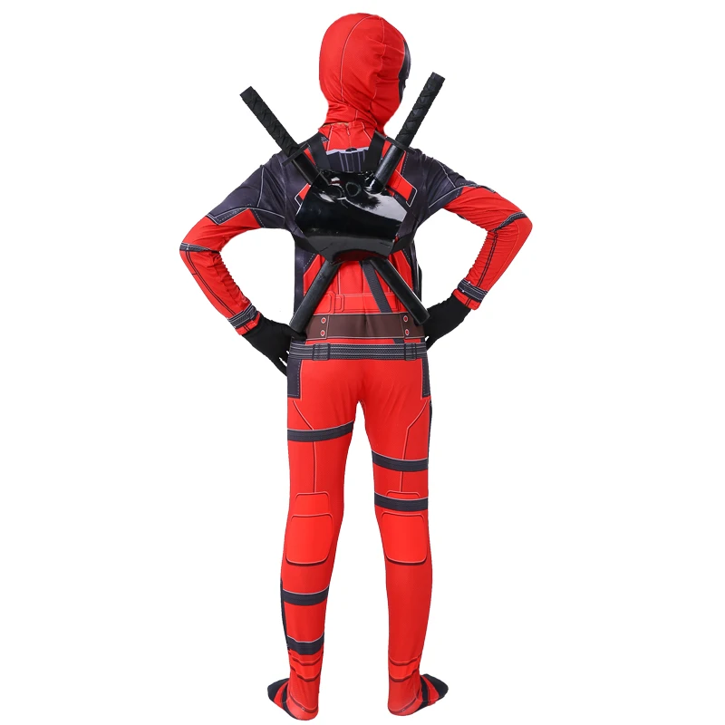 Superhero Deadpool Costumes With Mask For Kids