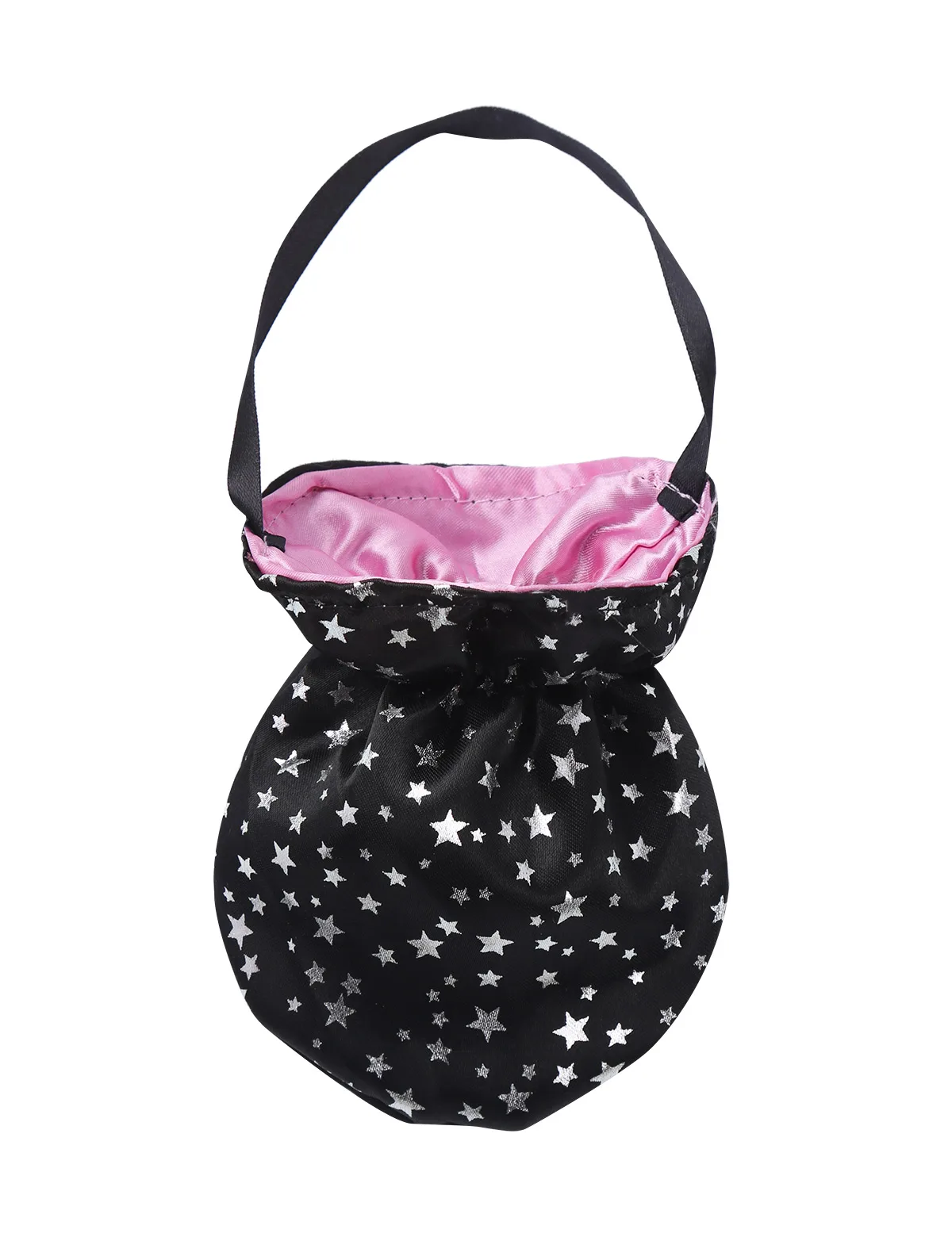 Witch Sparkly Silver Stars Printed Dress With Pointed Hat Wand Costume