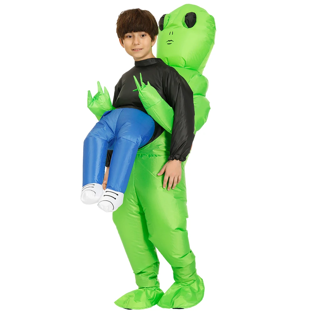 Green Alien Inflatable Costume For Adult & Kids Green Alien Inflatable Costume For Adult & Kids