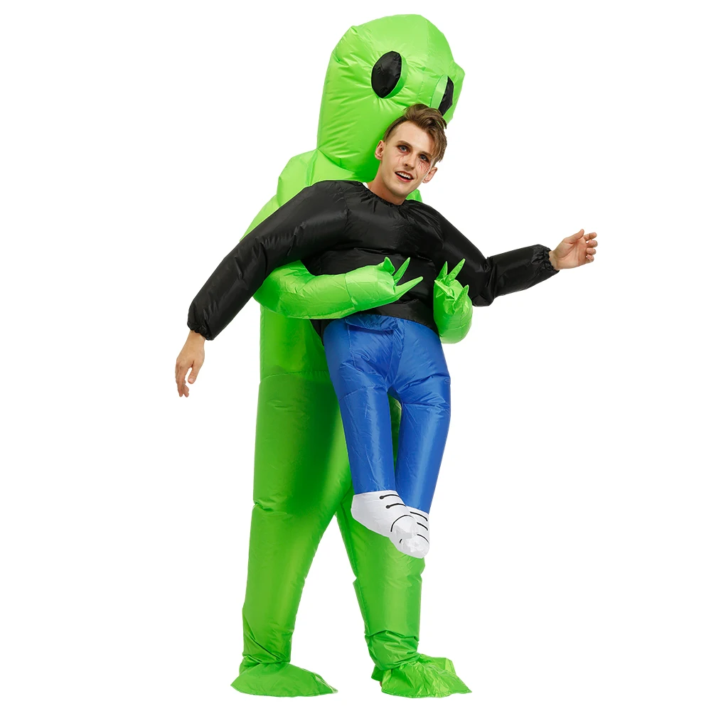 Green Alien Inflatable Costume For Adult & Kids Green Alien Inflatable Costume For Adult & Kids