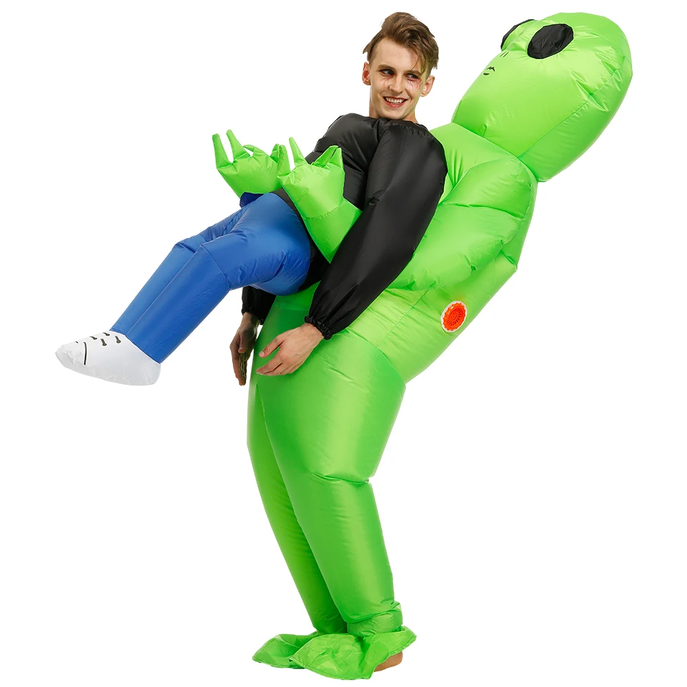 Green Alien Inflatable Costume For Adult & Kids Green Alien Inflatable Costume For Adult & Kids