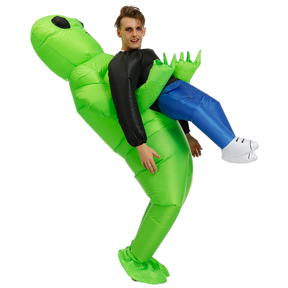 Green Alien Inflatable Costume For Adult & Kids Green Alien Inflatable Costume For Adult & Kids
