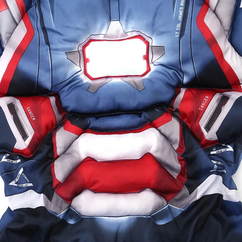 Superhero Flash Fantasia Muscle Costume With Mask For Boys