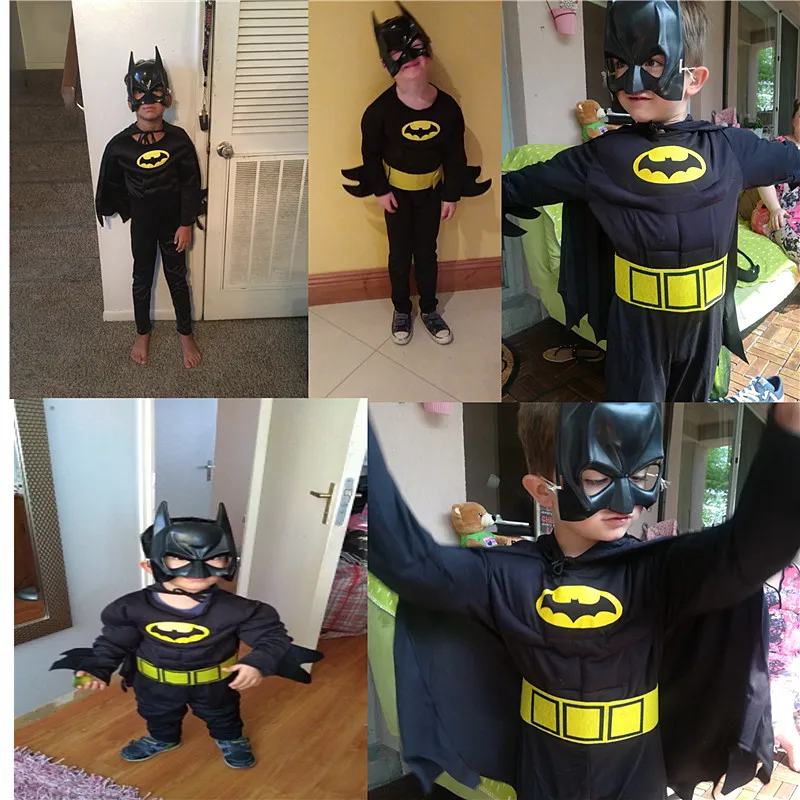 Superhero Flash Fantasia Muscle Costume With Mask For Boys