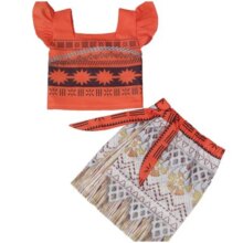 Moana Cosplay Costume For Kids Vaiana Princess Dress Clothes for Halloween Party Moana Cosplay Costume For Kids Vaiana Princess Dress Clothes for Halloween Party