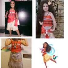Moana Cosplay Costume For Kids Vaiana Princess Dress Clothes for Halloween Party Moana Cosplay Costume For Kids Vaiana Princess Dress Clothes for Halloween Party