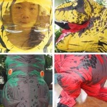 Inflatable T-Rex Dinosaur Cosplay Mascot Costume For Kids Halloween Carnival Birthday Inflatable T-Rex Dinosaur Cosplay Mascot Costume For Kids Halloween Carnival Birthday