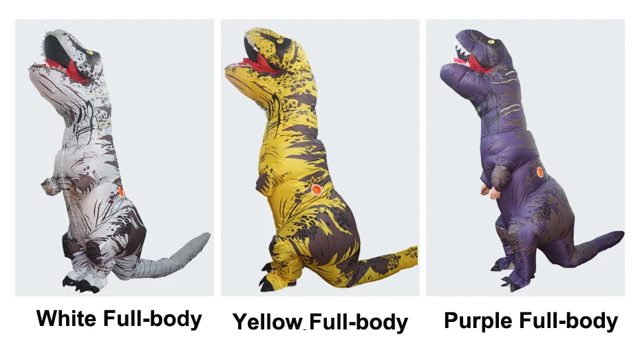 Inflatable T-Rex Dinosaur Cosplay Mascot Costume For Kids Halloween Carnival Birthday