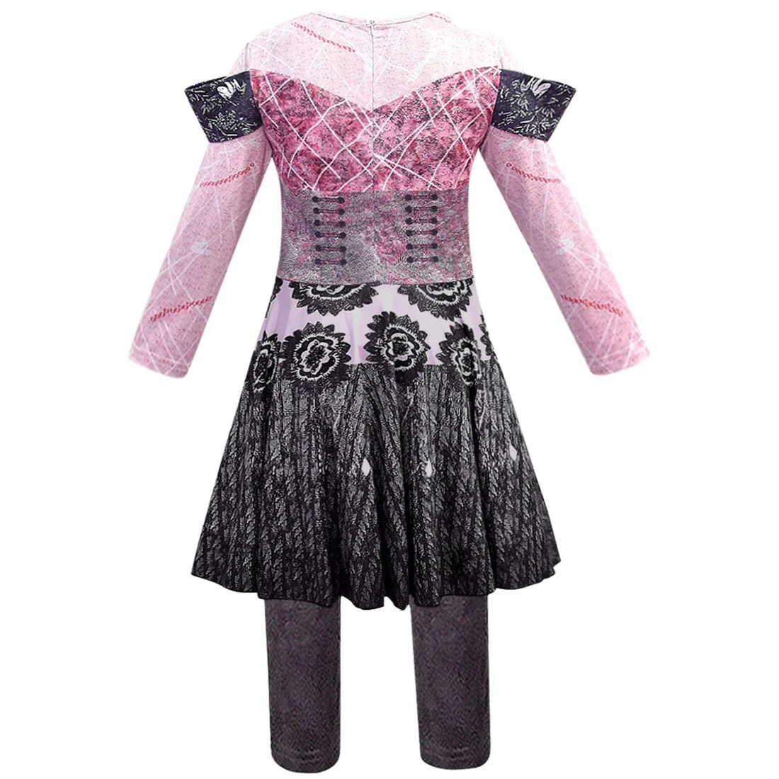 Pink Audrey Cosplay Costume For Girls Halloween Carnival Birthday Party Descendants 3 Costume