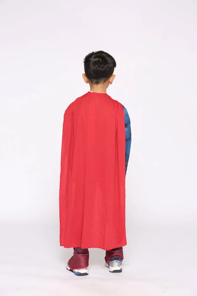 Superman Man Of Steel Superhero Coplay Costume For Kids - Muscular Look