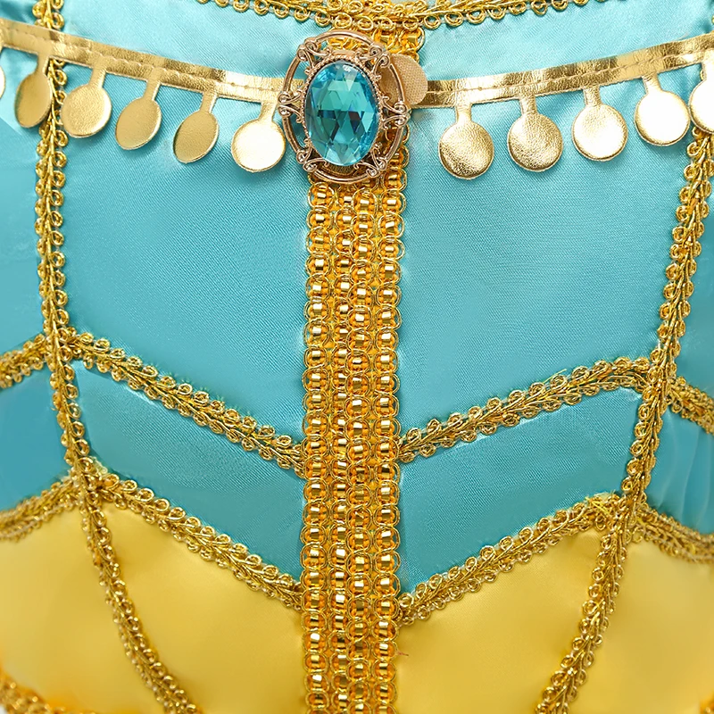 Jasmine Princess Dance Dress Cosplay Costume For Kids & Adults Halloween Party Set