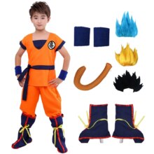 Anime Dragon Ball Z Suit Clothes Son Goku Cosplay Costume Full Set For Adult & Kids Anime Dragon Ball Z Suit Clothes Son Goku Cosplay Costume Full Set For Adult & Kids