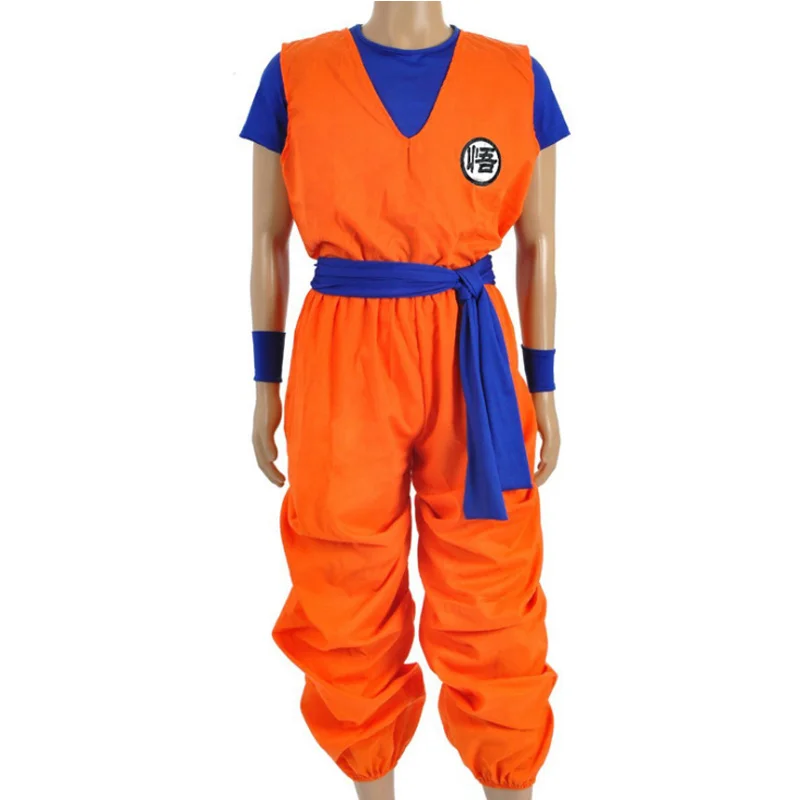 Anime Dragon Ball Z Suit Clothes Son Goku Cosplay Costume Full Set For Adult & Kids Anime Dragon Ball Z Suit Clothes Son Goku Cosplay Costume Full Set For Adult & Kids
