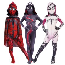 Gwen Stacy Female Spider 3D Print Zentai Costume For Kids Gwen Stacy Female Spider 3D Print Zentai Costume For Kids