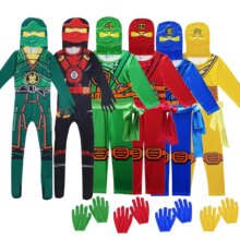 Ninja Superhero Jumpsuit Set Costume For Kids Ninja Superhero Jumpsuit Set Costume For Kids