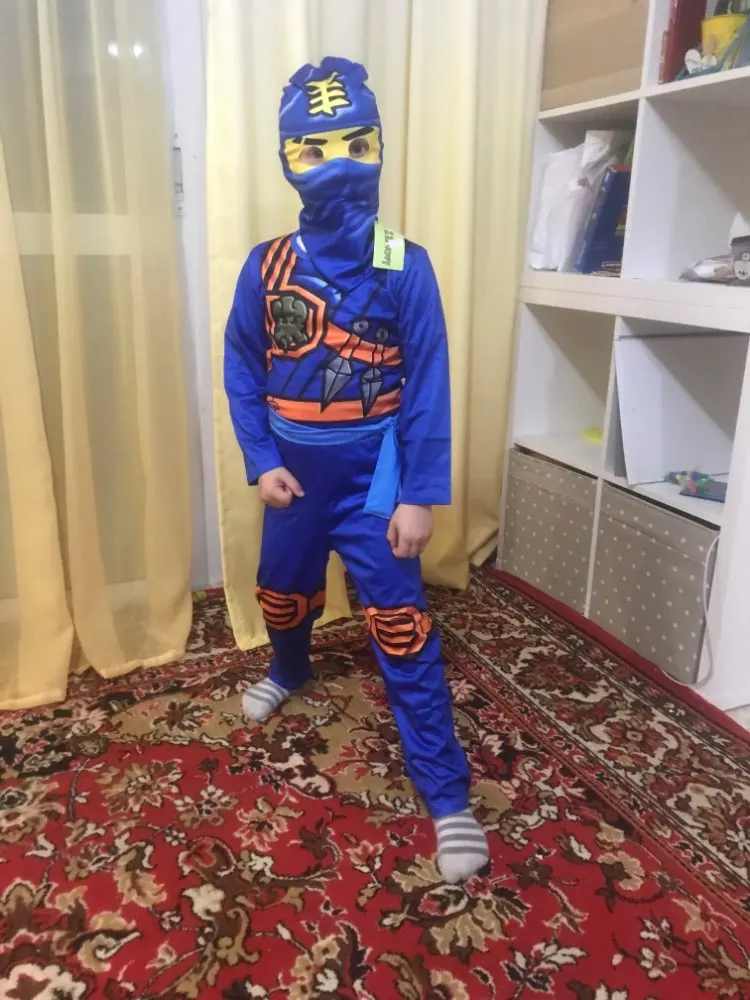 Ninja Superhero Jumpsuit Set Costume For Kids