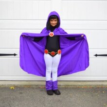 Dionysia Teen Titan Raven Carnival Dress Costume Dionysia Teen Titan Raven Carnival Dress Costume