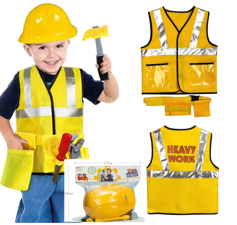 Construction Worker Kit Costume For Kids