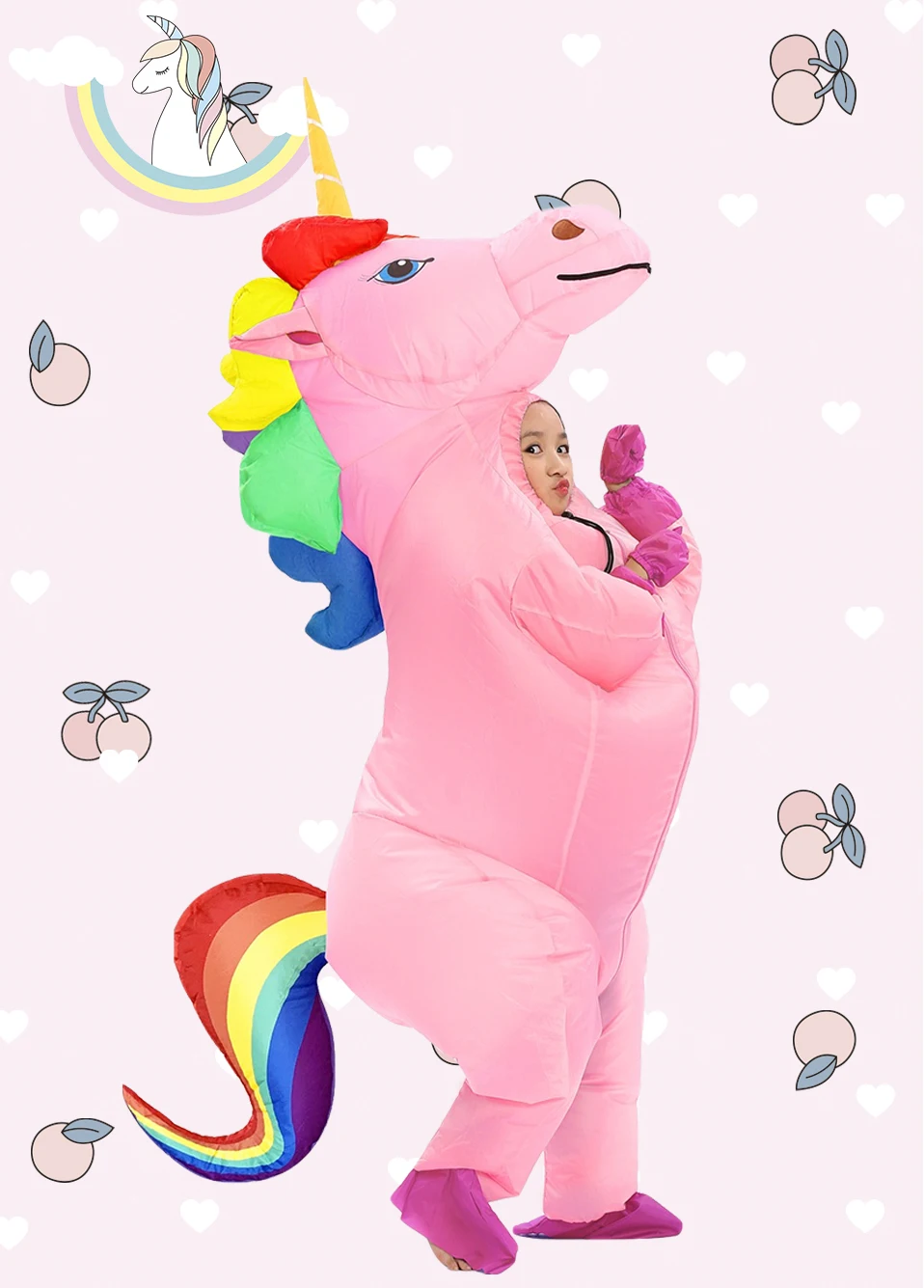 Inflatable Pony Unicorn Halloween Costume