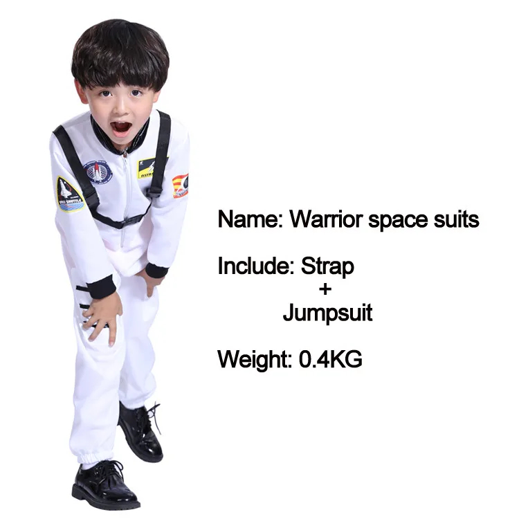 Astronaut Space Pilots Suit Jumpsuit Costume