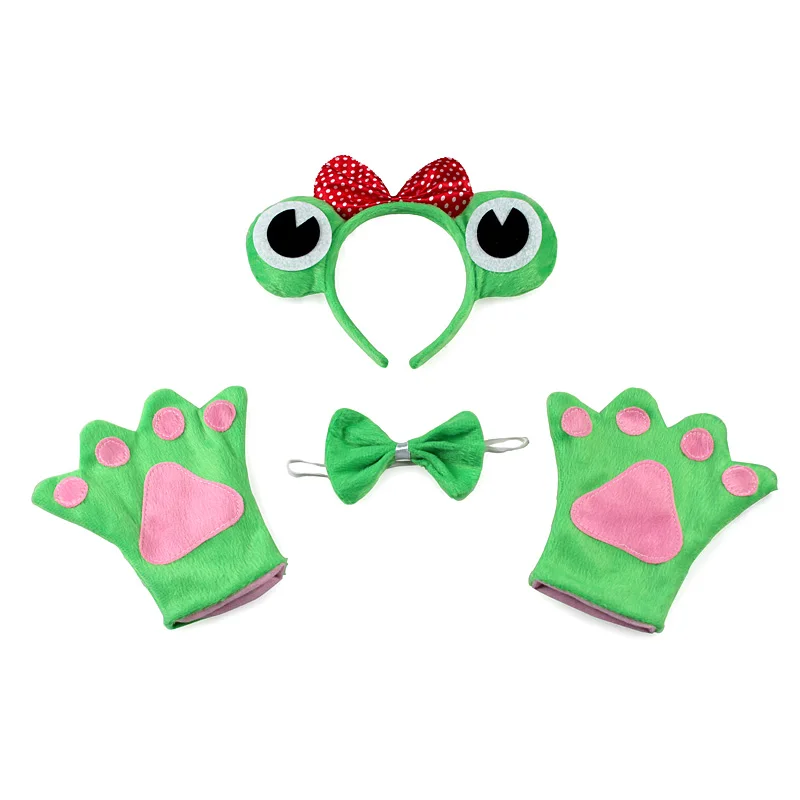 Frog Princess Costume Headband Tutu Skirt Tie Set