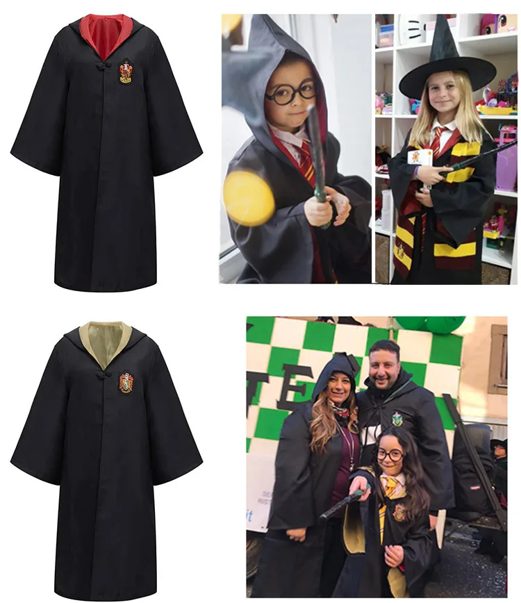 Potter Hermione Robe Cloak School Uniform Costume Potter Hermione Robe Cloak School Uniform Costume