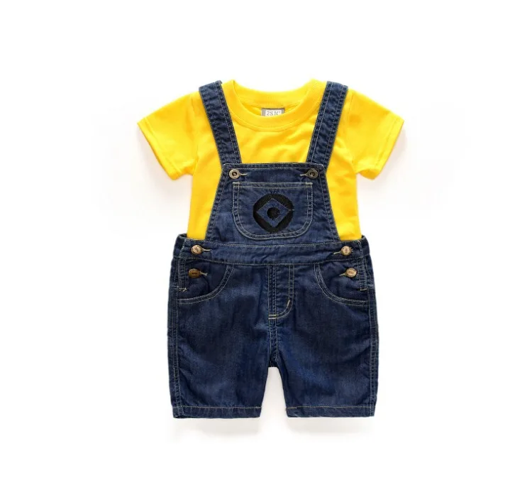 Minion Hero Denim Kids Suit Costume Minion Hero Denim Kids Suit Costume
