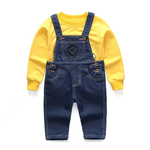 Minion Hero Denim Kids Suit Costume Minion Hero Denim Kids Suit Costume