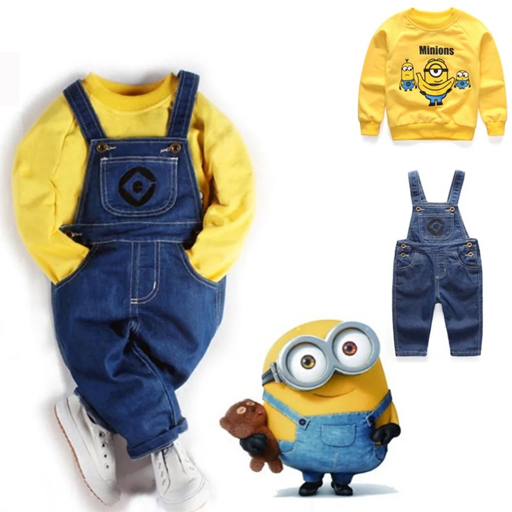 Minion Hero Denim Kids Suit Costume Minion Hero Denim Kids Suit Costume