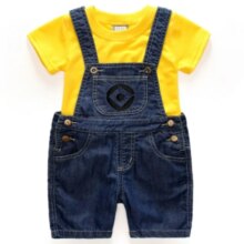 Minion Hero Denim Kids Suit Costume Minion Hero Denim Kids Suit Costume