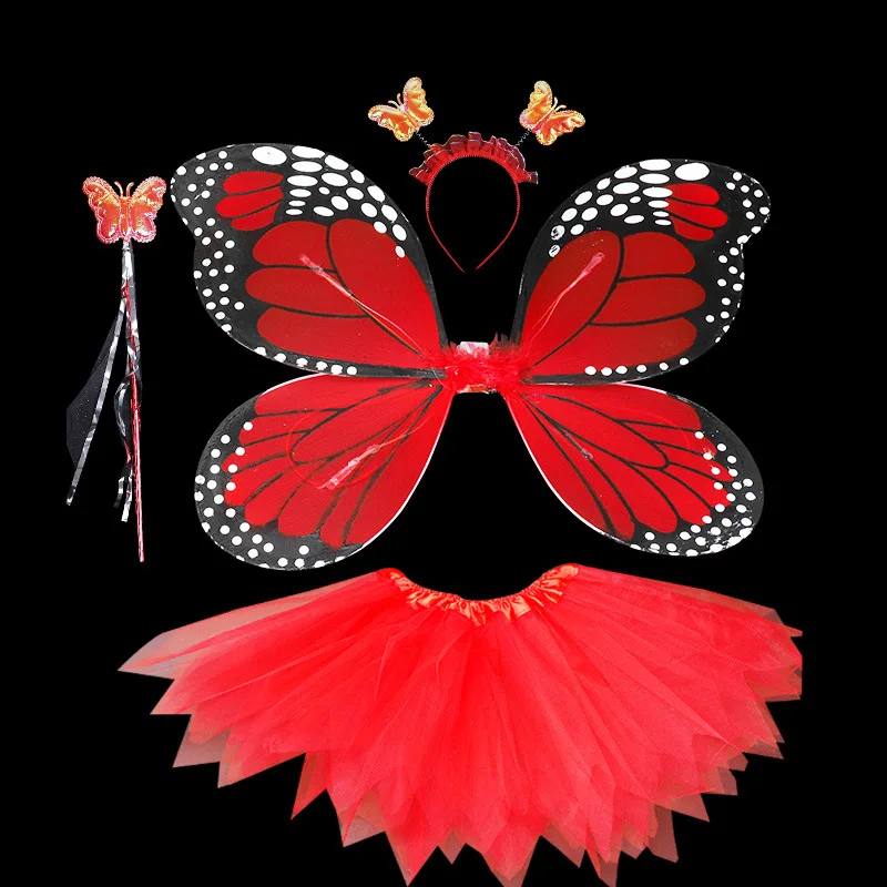 Insect Theme Butterfly Fairy Angel Wings Costume For Girls