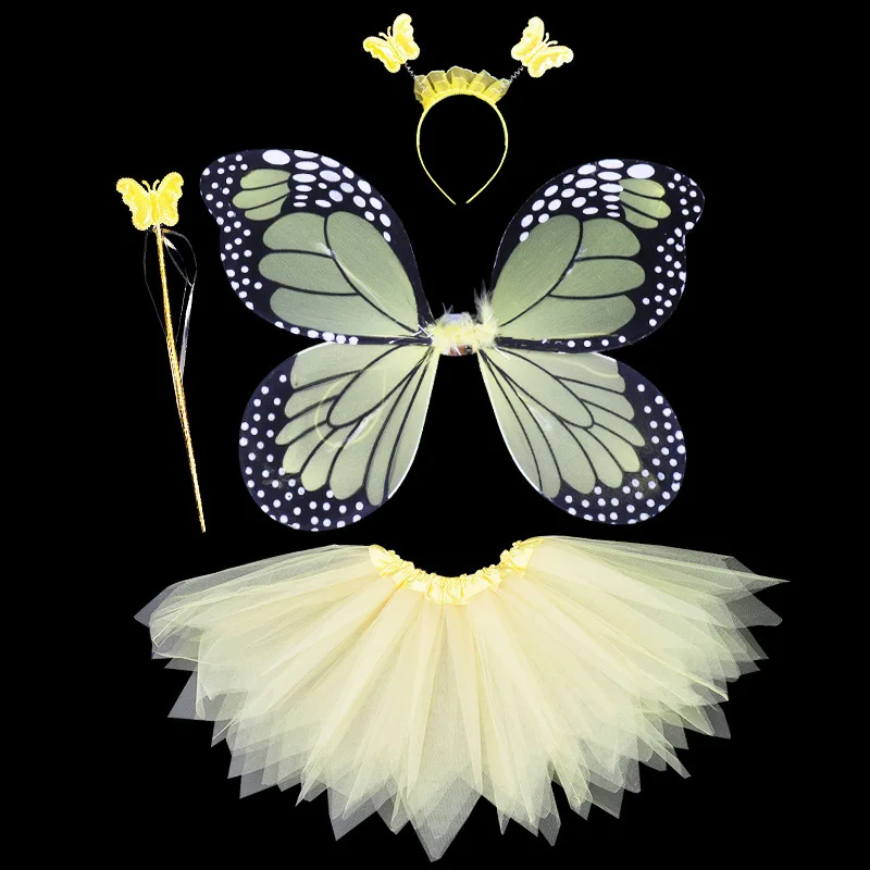 Insect Theme Butterfly Fairy Angel Wings Costume For Girls