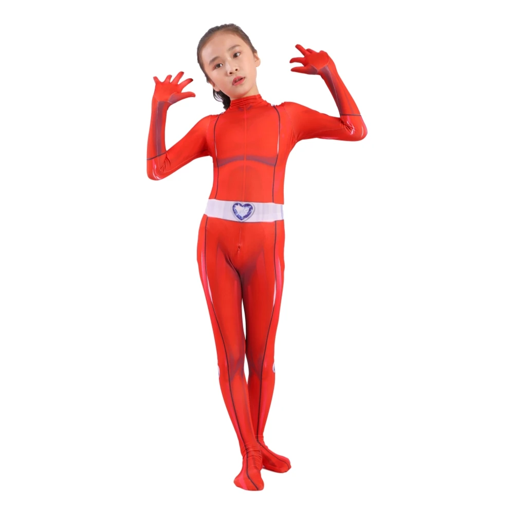 Zentai Bodysuit Hero Jumpsuits Party Costume For Kids