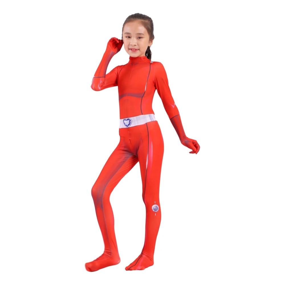Zentai Bodysuit Hero Jumpsuits Party Costume For Kids