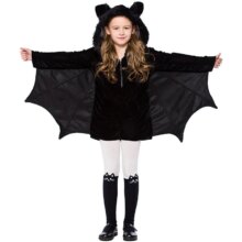 Black Bat Outfit Costume With Wings, Ears & Stockings For Teen Girls Black Bat Outfit Costume With Wings, Ears & Stockings For Teen Girls